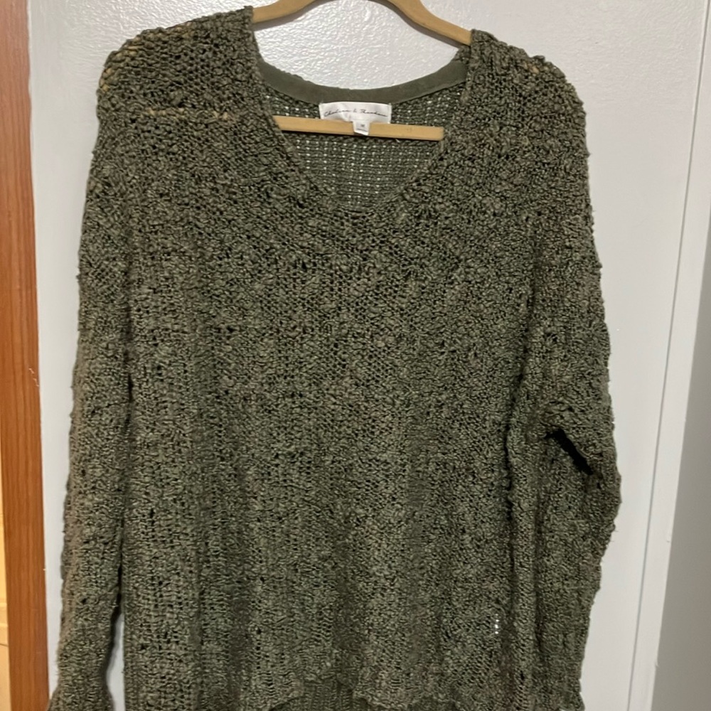 Olive Green Knit Sweater